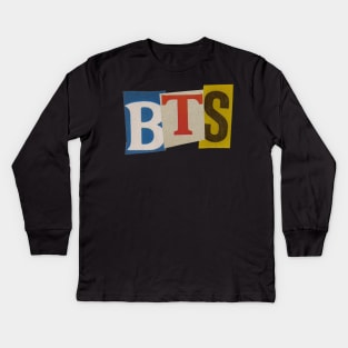 BTS - RansomNote Kids Long Sleeve T-Shirt